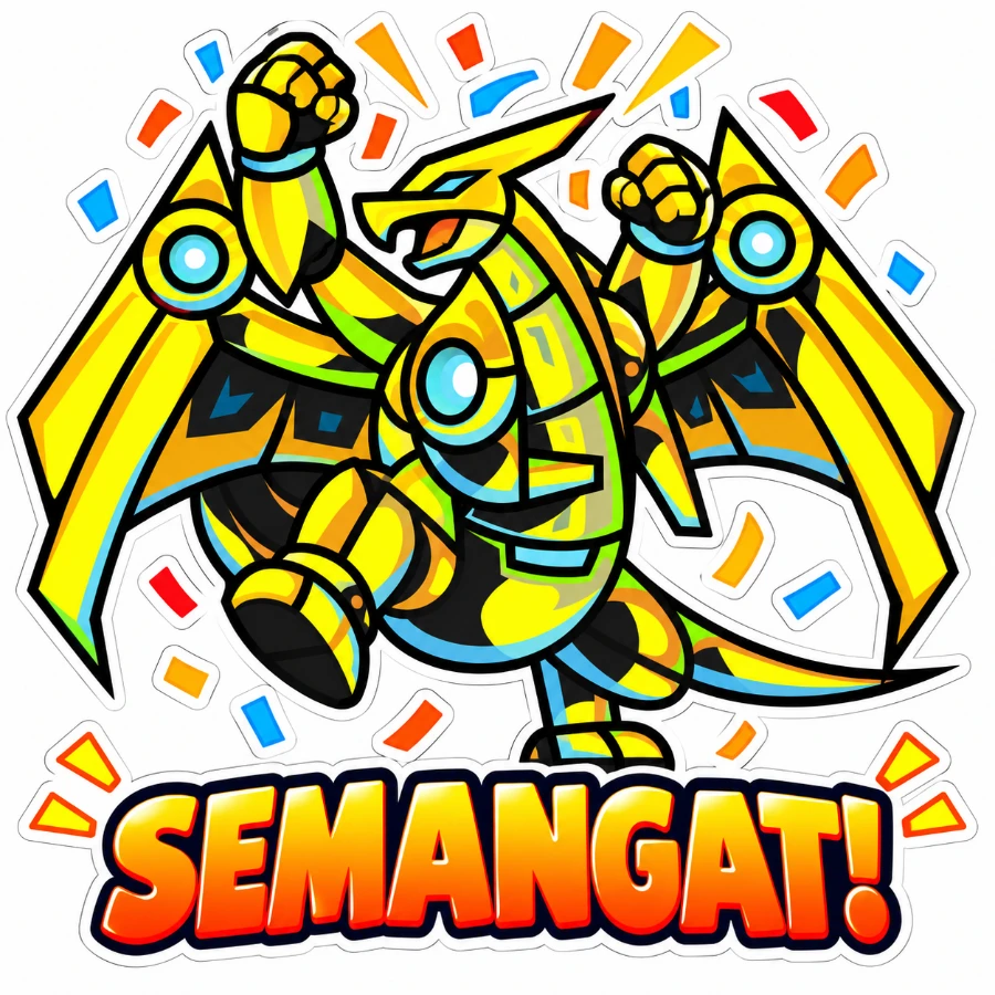 Stiker Takajo: SEMANGAT!