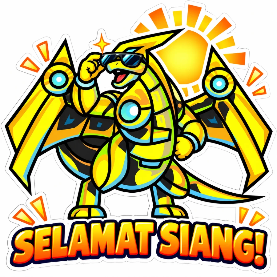 Stiker Takajo: SELAMAT SIANG!