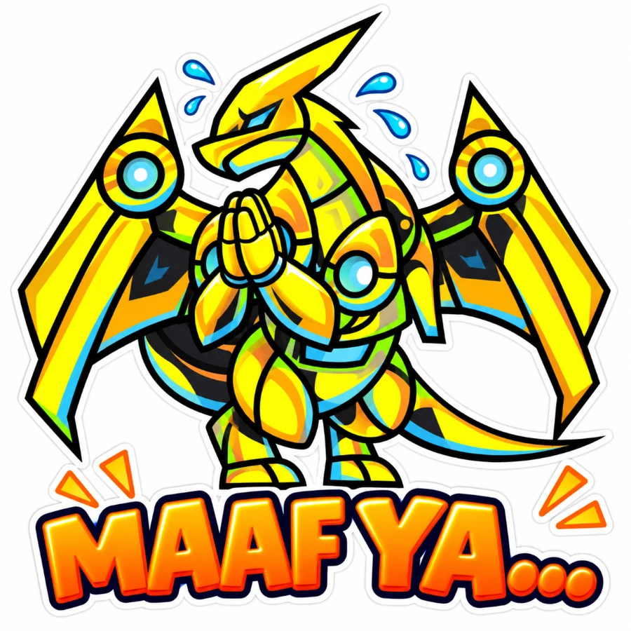 Stiker Takajo: MAAF YA...