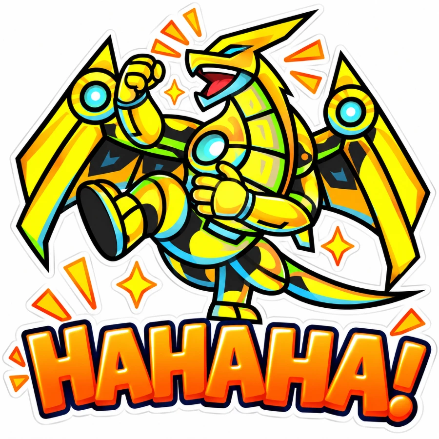 Stiker Takajo: HAHAHA!