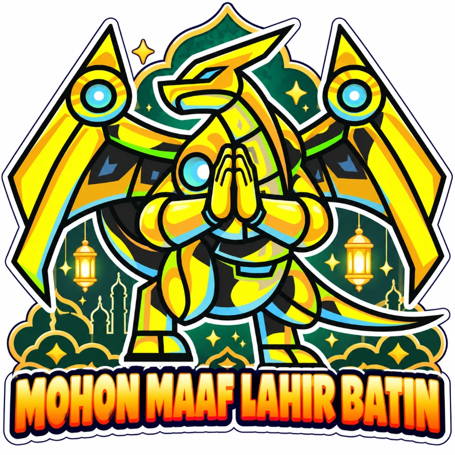 Stiker Takajo: MOHON MAAF LAHIR BATIN