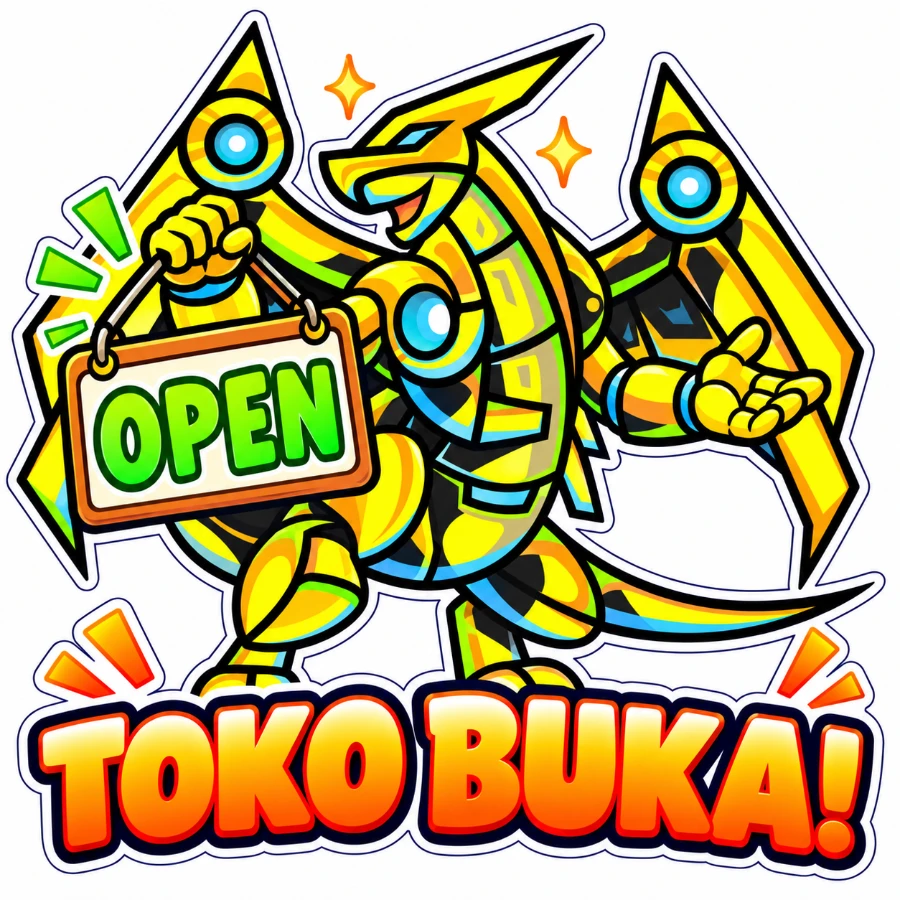Stiker Takajo: TOKO BUKA!