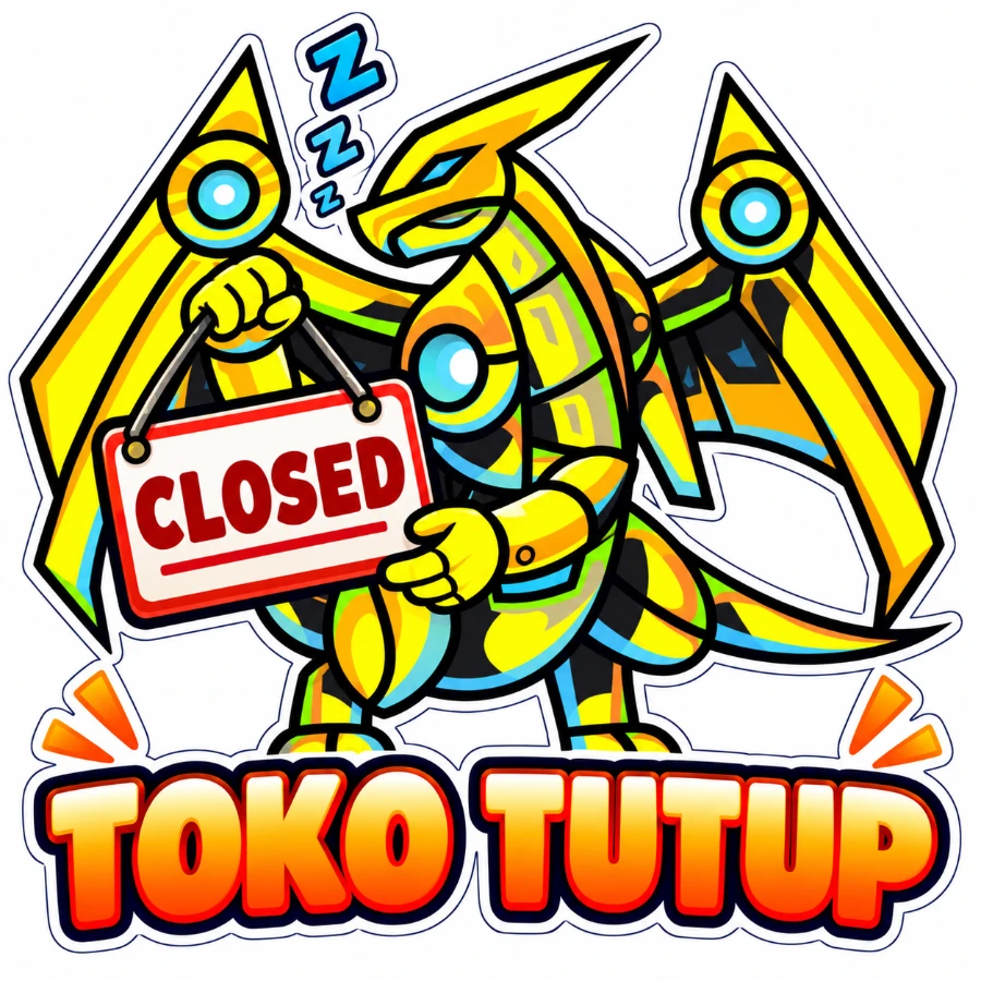 Stiker Takajo: TOKO TUTUP