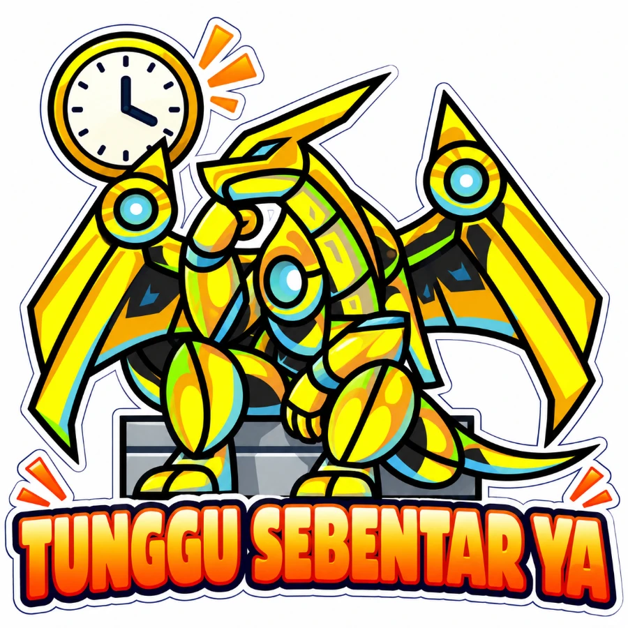 Stiker Takajo: TUNGGU SEBENTAR YA