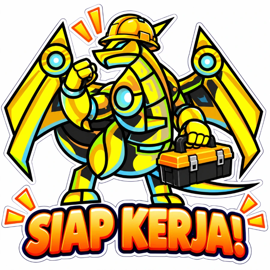 Stiker Takajo: SIAP KERJA!