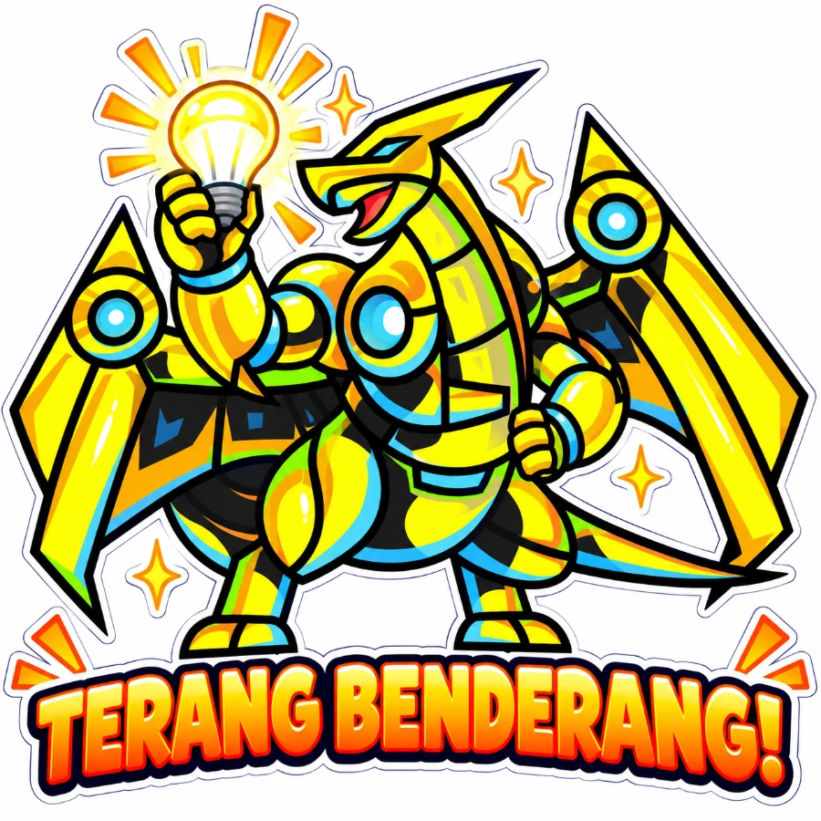 Stiker Takajo: TERANG BENDERANG!