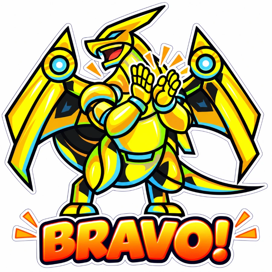 Stiker Takajo: BRAVO!